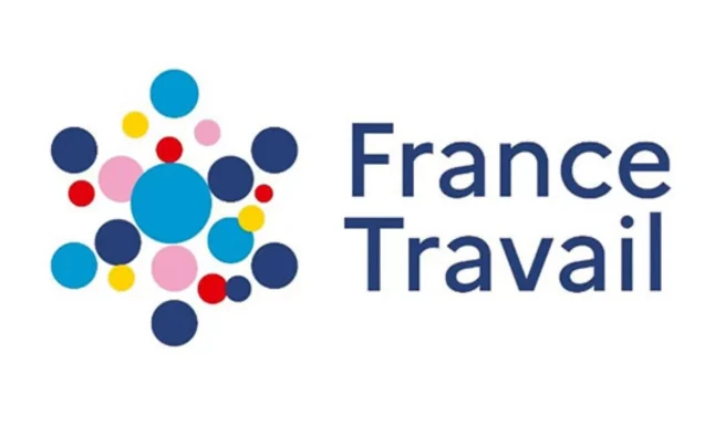 Logo de France Travail, composé de cercles colorés disposés autour du nom.